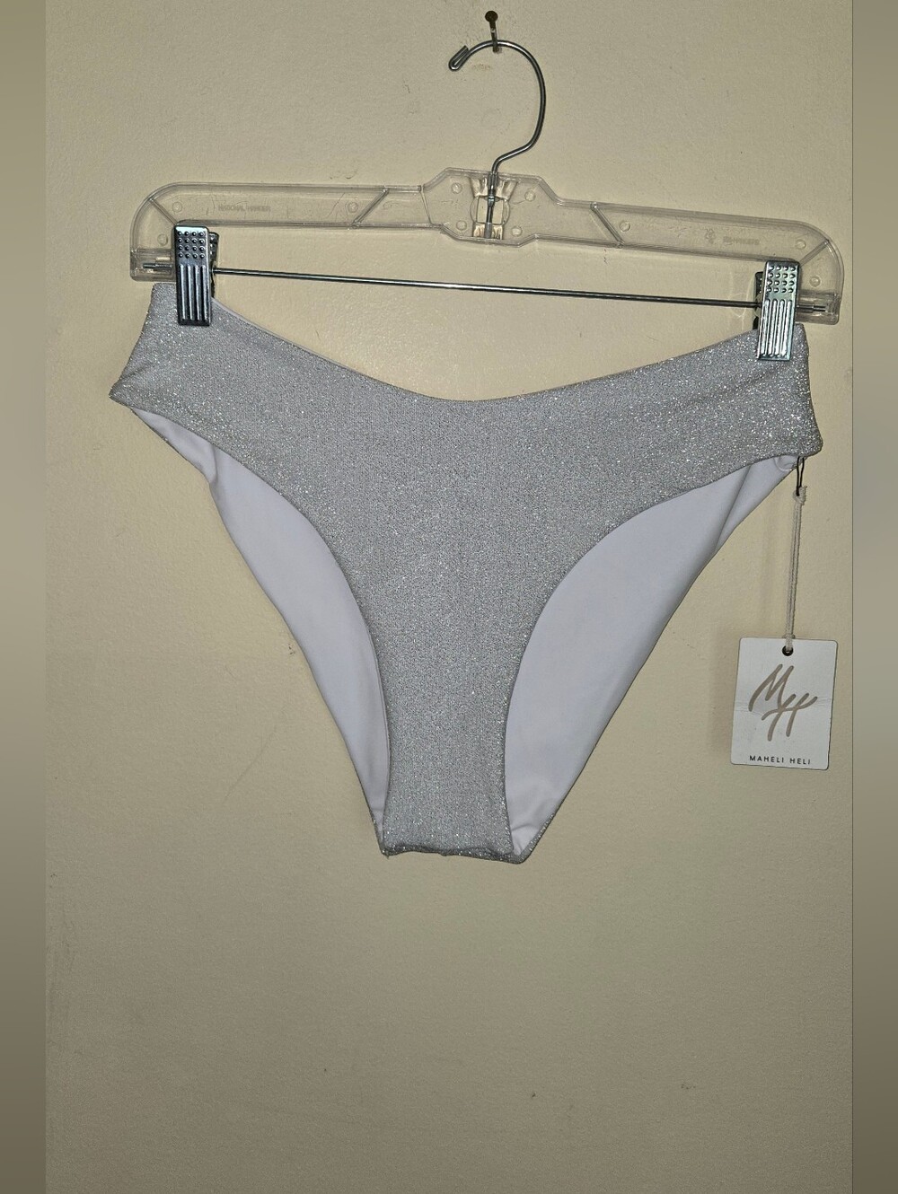 Mahéli Heli Sparkle Silver Bikini Bottoms